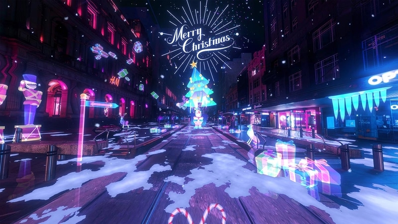 Winter Wayfinder Melbourne Christmas VR Virtual Reality Experience by Traffik and Chaos Theory Games. Experiential Marketing Campaign