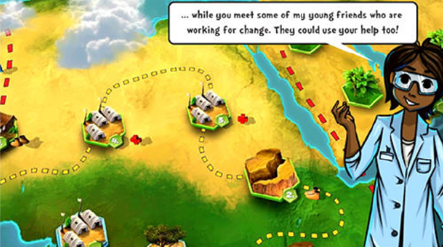 A screenshot of world rescue an environmental game
