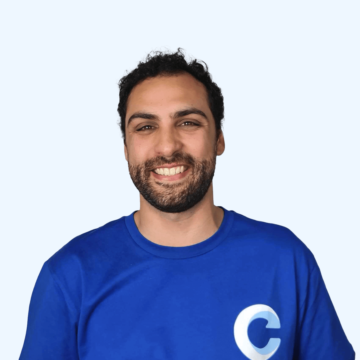 A headshot of an employee from Chaos Theory Games.
